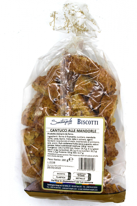 Biscuiti Cantucci cu Migdale, Santangelo, 280 g [2]