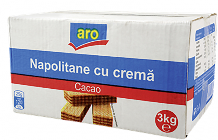 Napolitane cu Crema de Cacao 3 Kg, Aro [1]