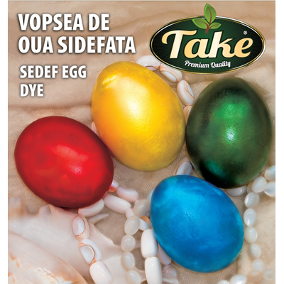 Blister Vopsea lichida Sidefata,4 culori, 60 Oua, Take [1]