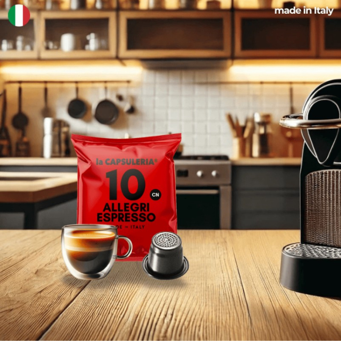 Cafea Allegri Espresso, 100 capsule compatibile Nespresso, La Capsuleria [3]