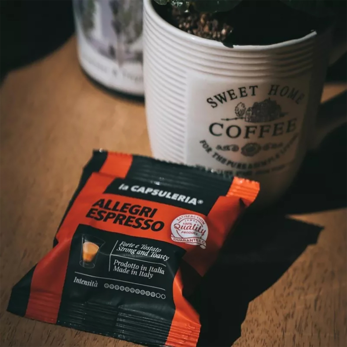 Cafea Allegri Espresso, 100 capsule compatibile Nespresso, La Capsuleria [6]
