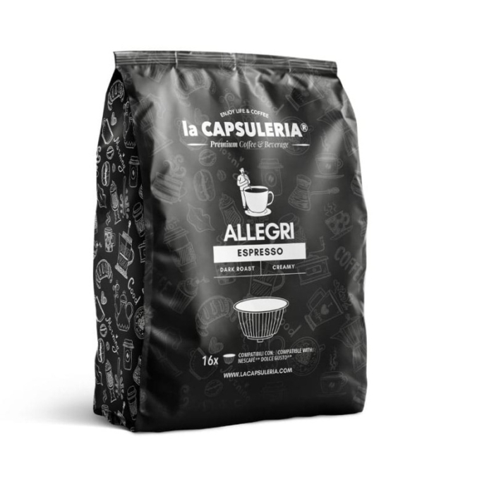 Cafea Allegri Espresso, 16 capsule compatibile Nescafe Dolce Gusto, La Capsuleria [2]