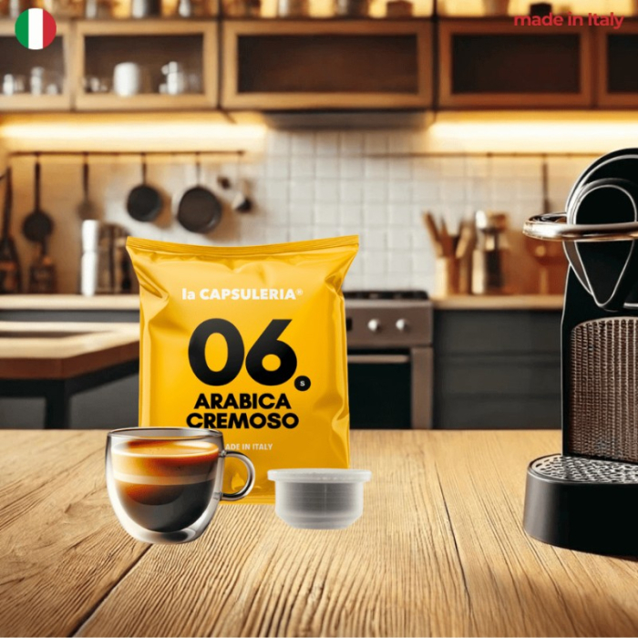 Cafea Arabica Extra Cream, 100% Arabica, 100 capsule compatibile Capsuleria [2]