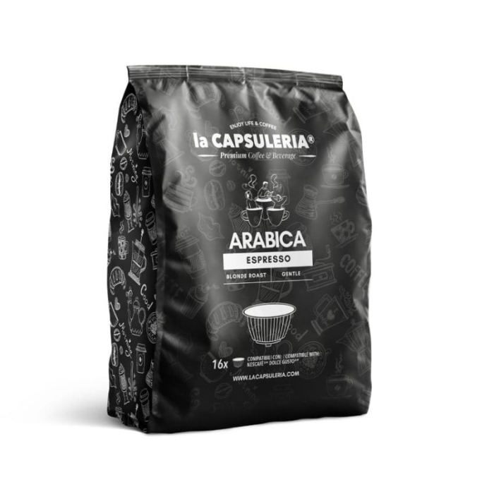 Cafea Arabica Espresso, 16 capsule compatibile Dolce Gusto, La Capsuleria [2]