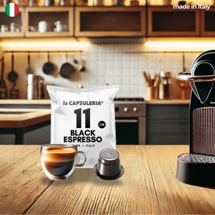 Cafea Black Espresso, 100 capsule compatibile Nespresso [3]