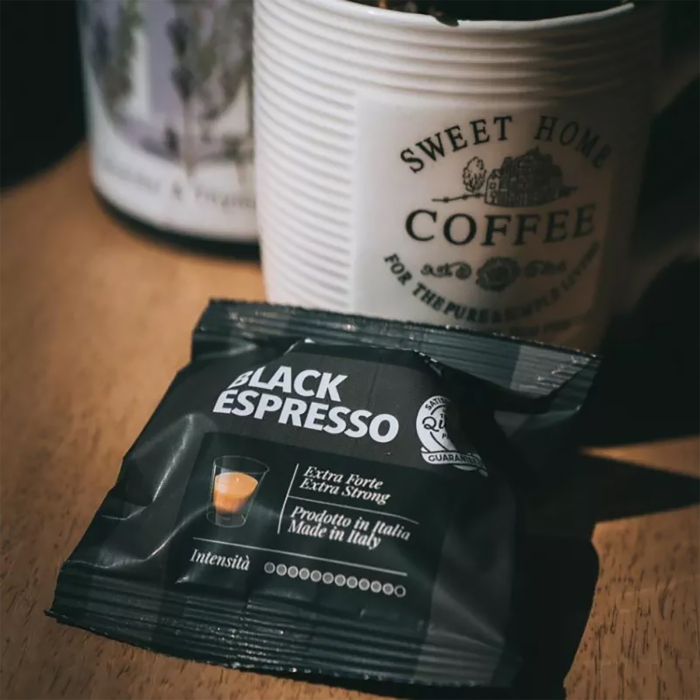 Cafea Black Espresso, 100 capsule compatibile Nespresso [9]
