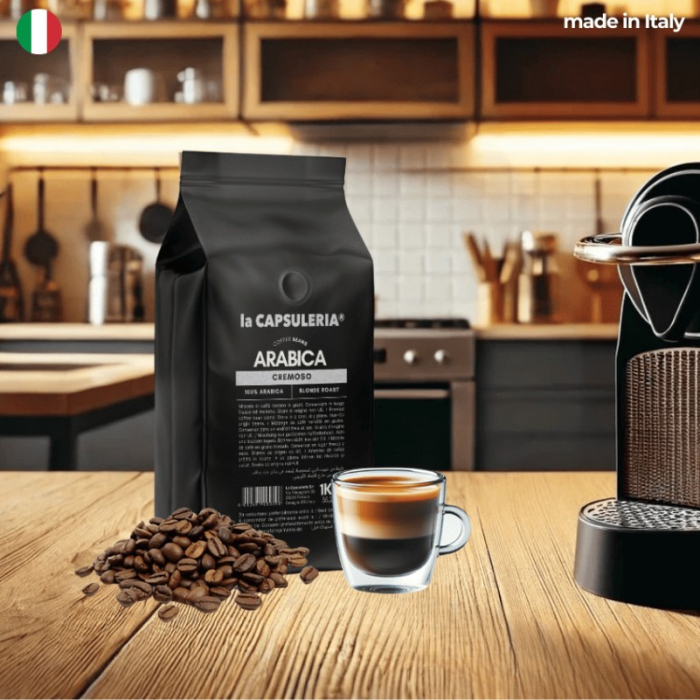 Cafea boabe Arabica Cremoso, Arabica 100%, 1 KG, La Capsuleria - Capsuleria.ro [2]