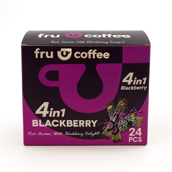 Cafea instant cu mure, 4 in 1, FruCoffee-Vivomarket.ro [1]