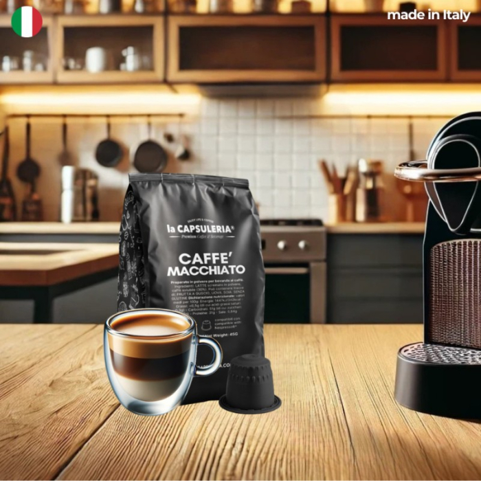 Cafea Macchiato, 10 capsule compatibile Nespresso - Capsulerria [2]
