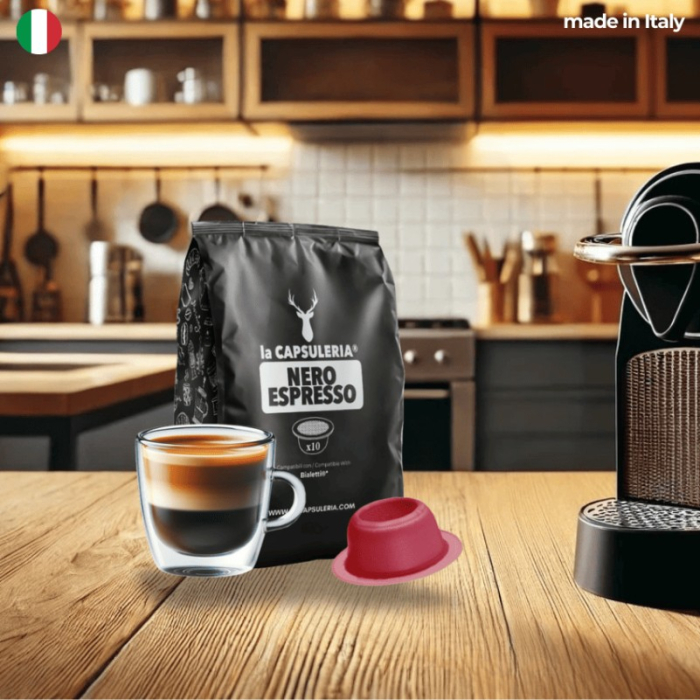 Cafea Nero Espresso, 10 capsule compatibile Bialetti®*, La Capsuleria | Capsuleria.ro [2]