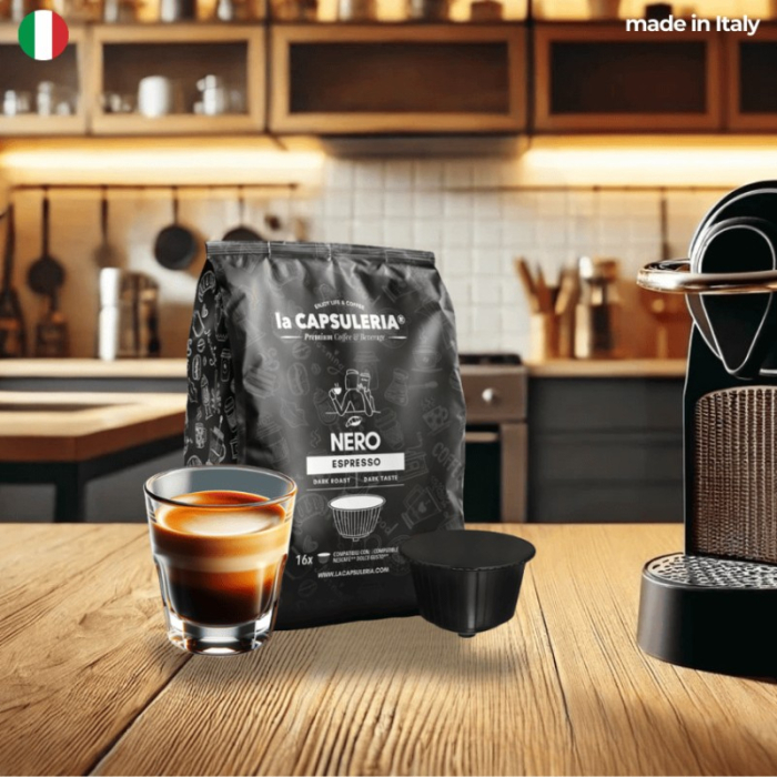 Cafea Nero Espresso, 16 capsule compatibile Dolce Gusto, La Capsuleria [3]