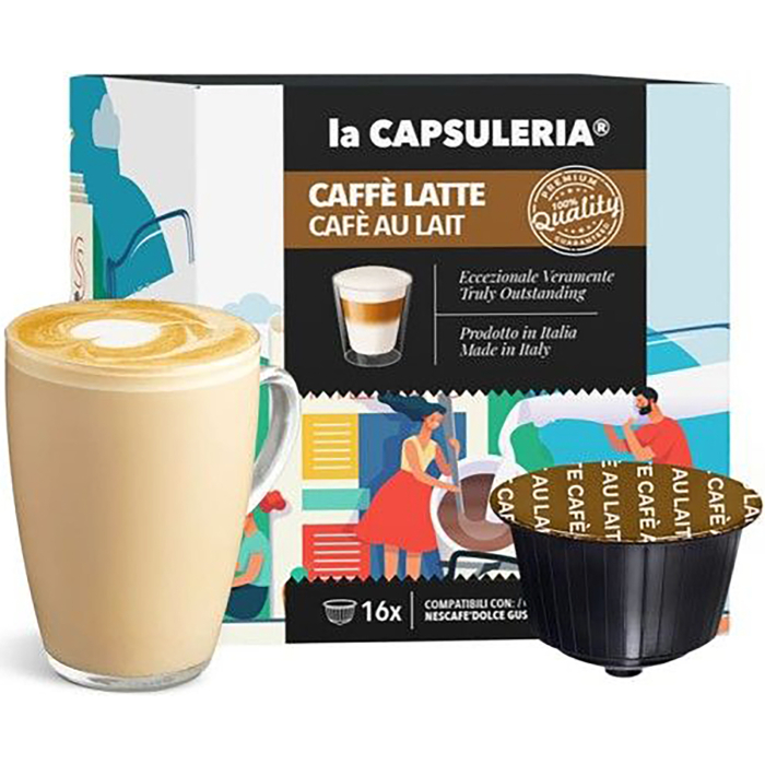Caffe Latte, 16 capsule compatibile Nescafe® Dolce Gusto®, La Capsuleria | La Capsuleria [1]