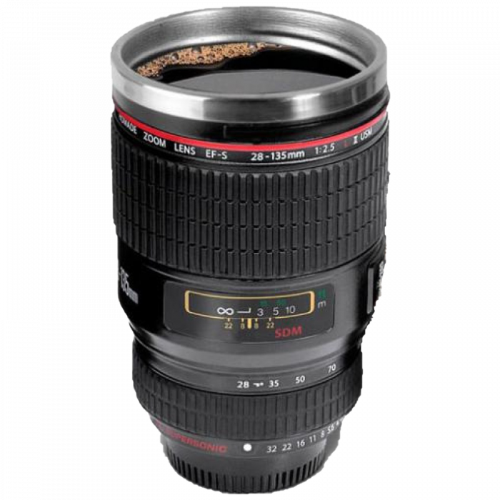 Cana in forma de obiectiv foto, 450 ml [1]