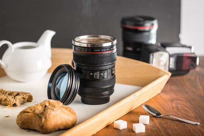 Cana in forma de obiectiv foto, 450 ml [3]