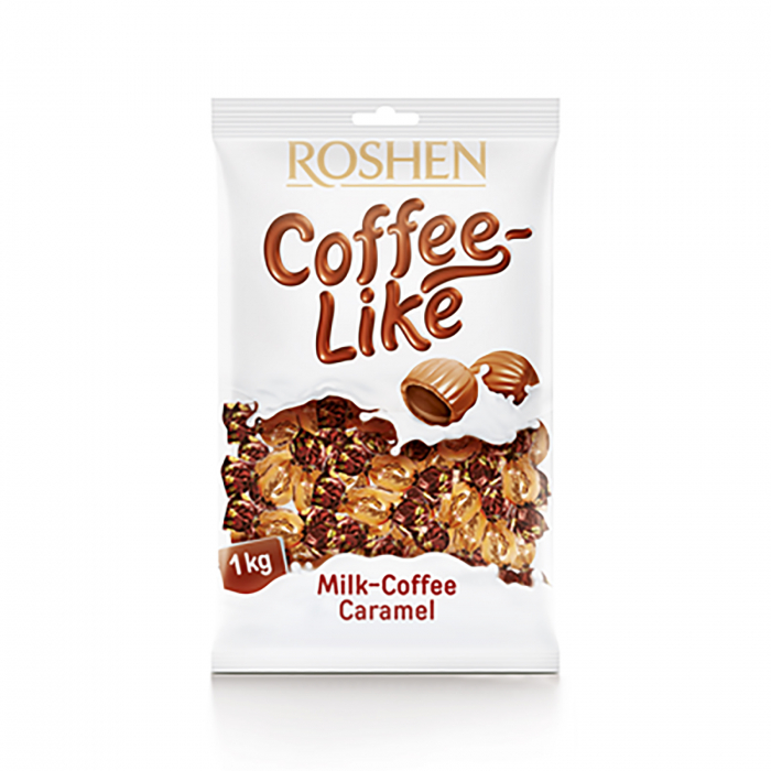 Dropsuri cu Cafea Lapte si caramel, 1Kg, Roshen [1]