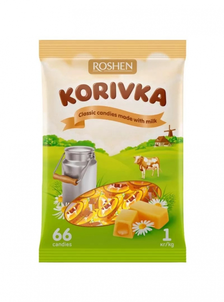 Bomboane fondante cu lapte, Roshen, Korivka, 1kg-Vivomarket.ro [1]