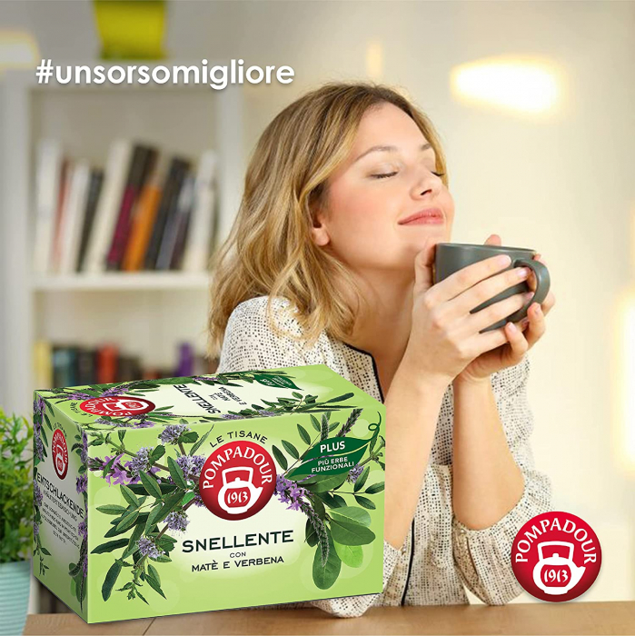 Ceai pentru Slabit Plus, Pompadour, 18 pliculete [2]