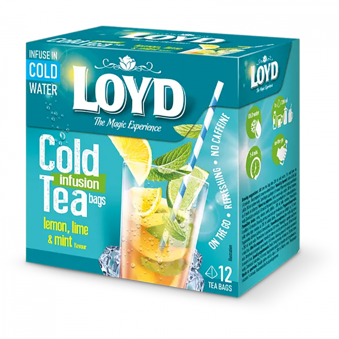 Ceai Rece cu Lamaie, Lime si Menta LOYD, 30 g [1]