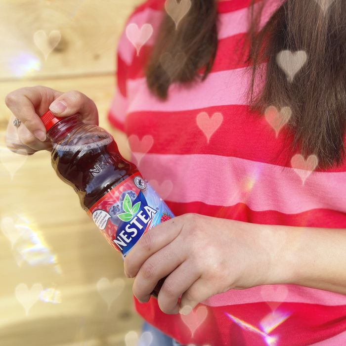 Ceai verde cu suc de capsuni si Aloe Vera, Nestea, 1.5 L [3]