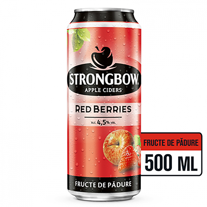 Cidru de mere si fructe de padure, Strongbow, 0.5 l x 4 [2]
