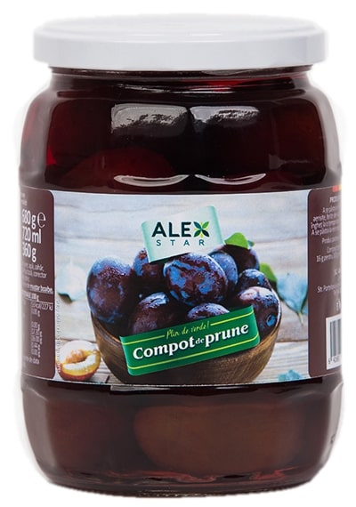 Compot de Prune, Alex Star, 680 g-Vivomarket.ro [1]