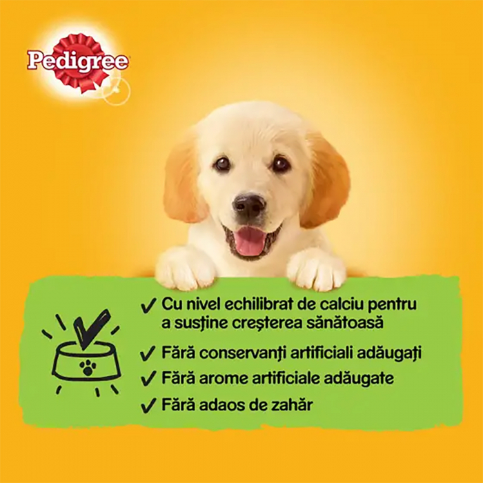 Conserva hrana umeda Pedigree Junior cu Pui, 400g [5]