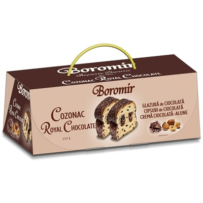 Cozonac Royal Chocolate, Boromir, 550 g-Vivomarket.ro [1]