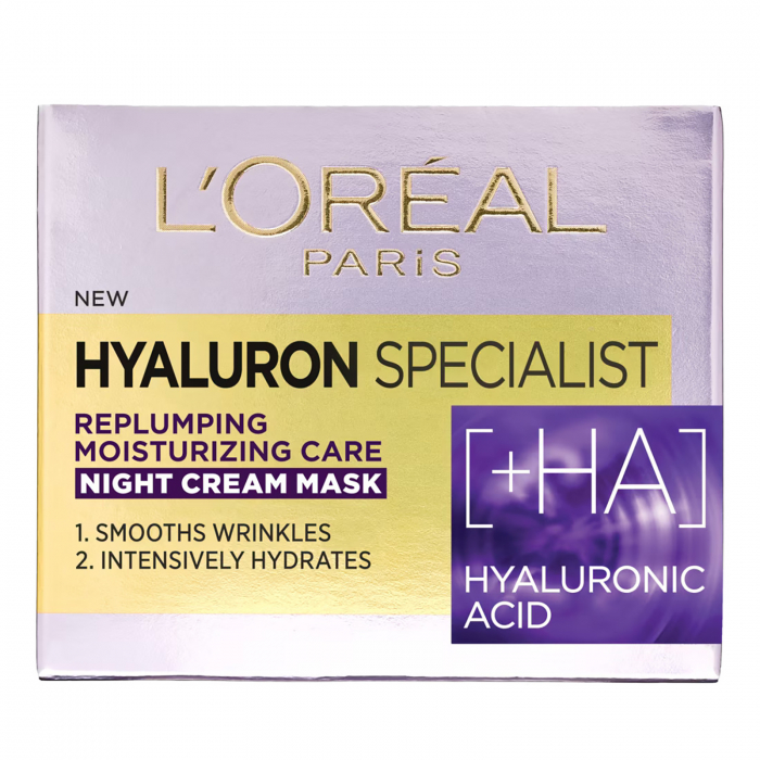 Crema antirid de noapte L'Oreal Paris Hyaluron Specialist cu acid hialuronic, 50 ml [4]