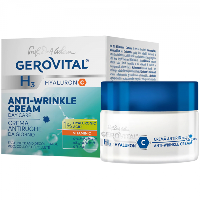 Crema antirid de zi Gerovital H3 Hyaluron C, 50 ml [1]