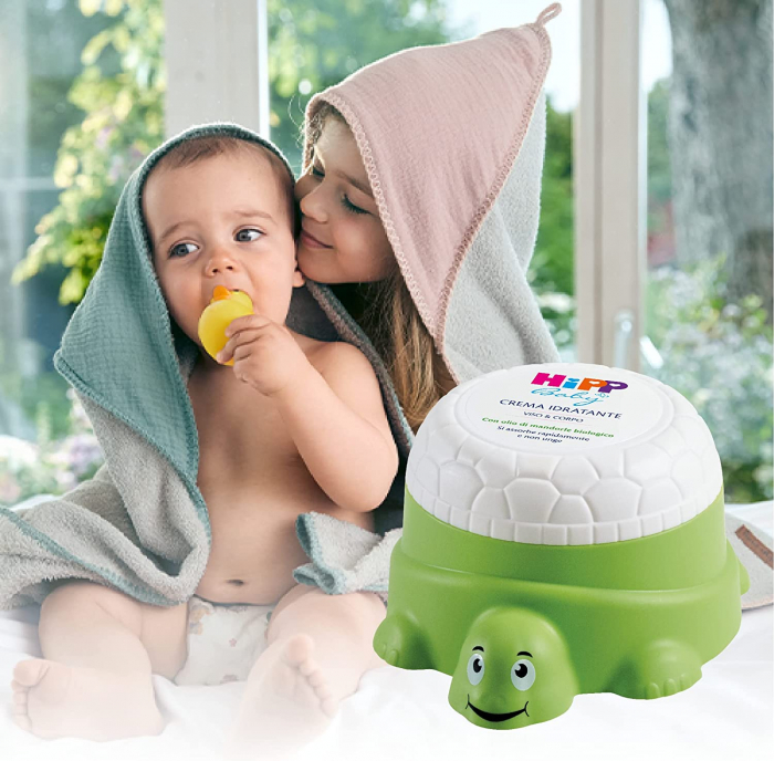 Crema pentru copii Turtle Sensitive pentru fata si corp, Hipp, 100ml [2]
