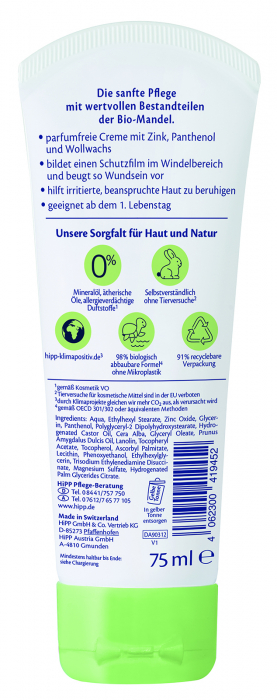 Crema pentru eruptii cutanate de scutec Hipp - Babysanft, 100 ml [2]