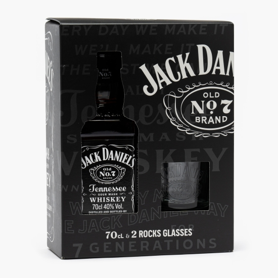 Cutie cadou Wiskey cu 2 pahare, Jack Daniel's, 0.7L, 40% [2]