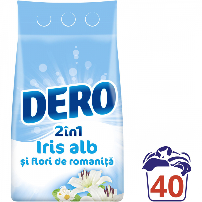 DERO 2 in 1 Detergent Rufe Iris Alb, 3 Kg [2]