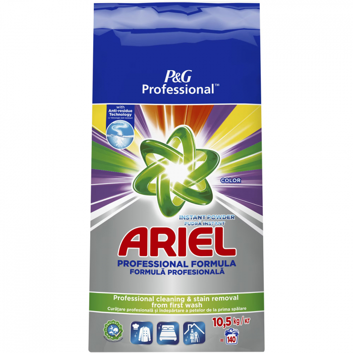 Detergent Ariel Professional Color 140 spalari, 10.5 Kg [1]