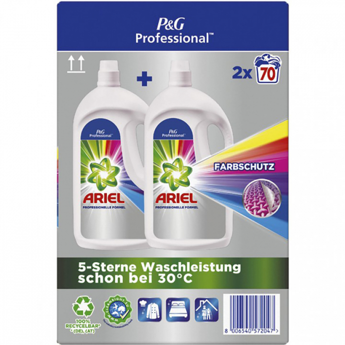 Detergent lichid ARIEL Professional Universal+, 2 x 3.85 l, 140 spalari [2]