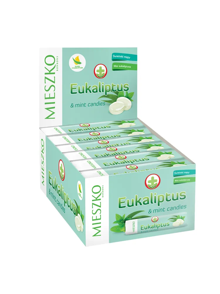 Dropsuri cu Menta si Eucalipt Tub, 24 x 32 g, Mieszko [2]