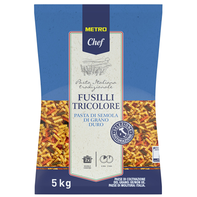 Fusilli Tricolore, 5 kg, Metro Chef [1]