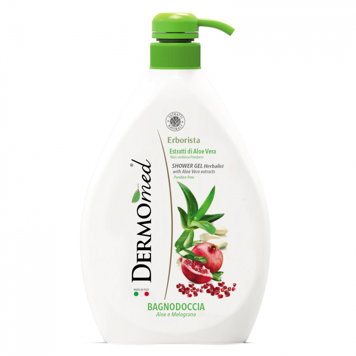 Gel de dus DERMOMED cu Aloe Vera si Rodie, 1 L [1]