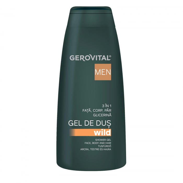 Gel de dus Gerovital Men Wild 3 in 1, 400 ml [1]