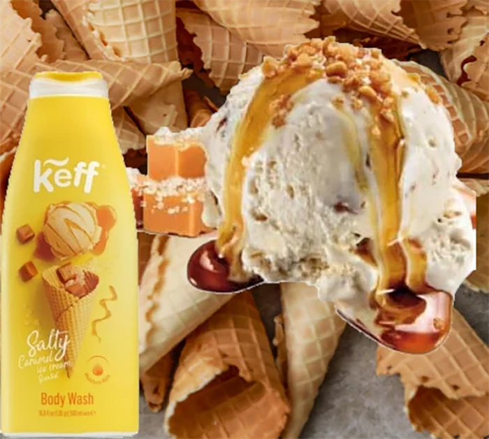 Gel de Dus KEFF cu Parfum de Caramel Sarat, 500 ml [2]