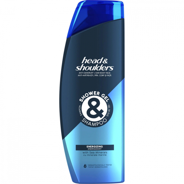 Gel de dus si sampon anti-matreata Head & Shoulders Energizing, cu minerale marine, 360 ml [1]
