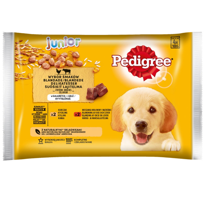 Hrana umeda pentru caini Pedigree, Junior, 4X100g [1]