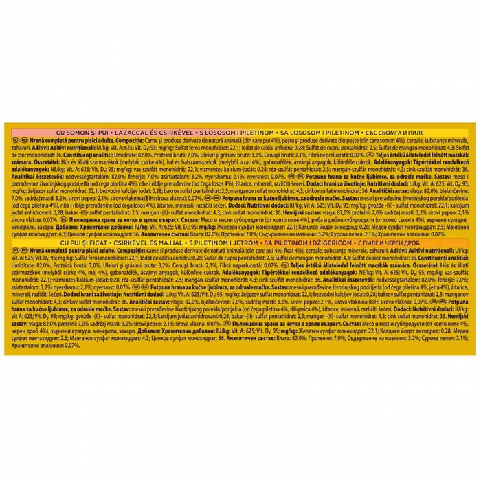 Hrana umeda pentru pisici Gourmet Gold, Mousse Vita, Curcan si Rata, Somon si Pui, Pui si Ficat, 4 x 85 g [8]