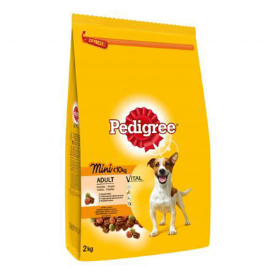 Hrana Uscata Caini Talie Mica Adulti cu Vita si Legume, 2 Kg, Pedigree [1]