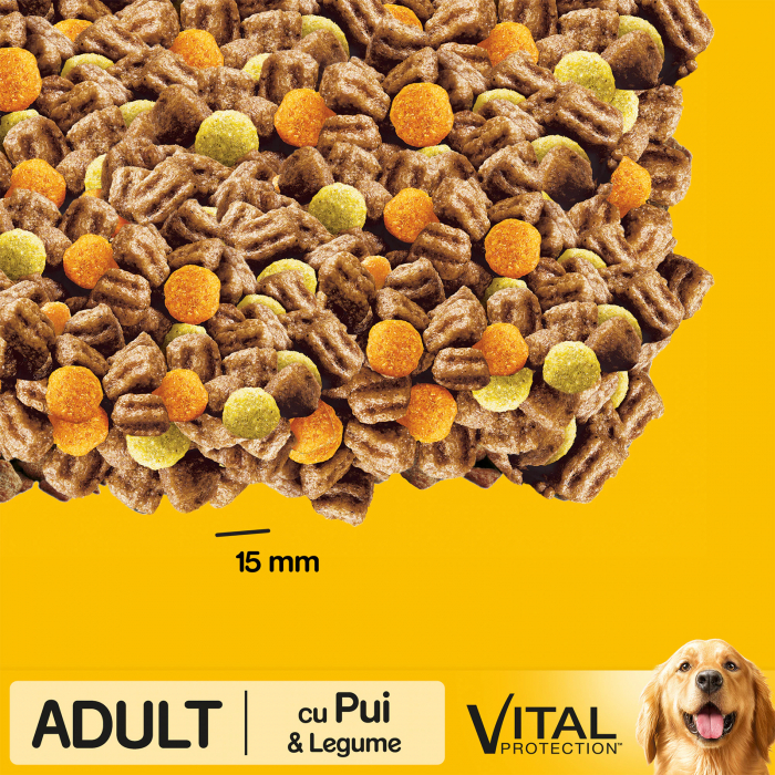 Hrana uscata pentru caini Pedigree Adult, Pui si Legume, 10 Kg [8]