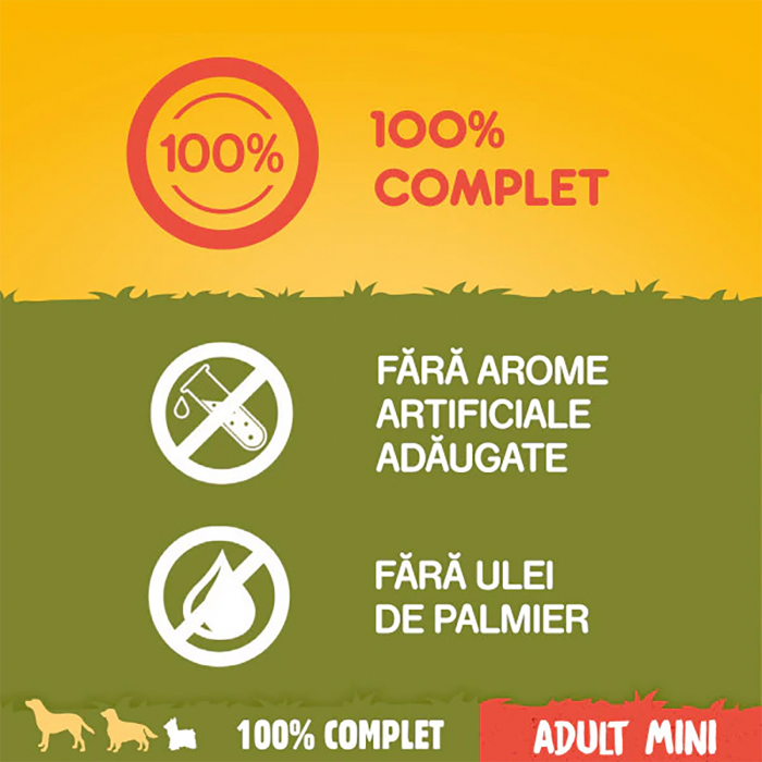 Hrana uscata pentru caini Pedigree Adult, Talie Mica, Vita si Legume, 12Kg [3]