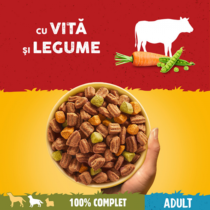 Hrana uscata pentru caini Pedigree Adult cu vita si legume 12Kg [2]