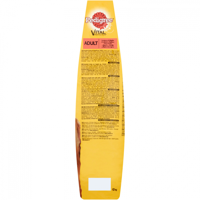 Hrana uscata pentru caini Pedigree Adult, Vita si Pasare, 10 Kg [7]