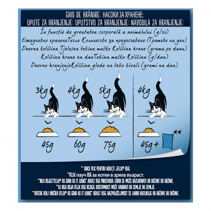 Hrana uscata pentru pisici Felix Crunchy & Soft, Somon, Ton si Legume, 950 g [4]