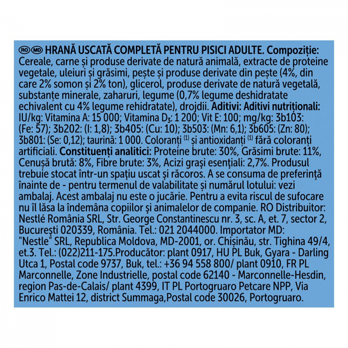 Hrana uscata pentru pisici Felix Crunchy & Soft, Somon, Ton si Legume, 950 g [3]